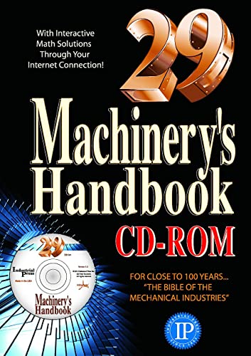 Machinery's Handbook, CD-ROM & Large Print Set - Oberg, Erik Machinery's Handbook, CD-ROM & Large Print Set - Oberg, Erik