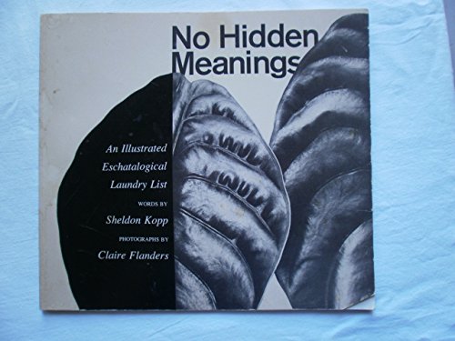 Beispielbild fr No Hidden Meanings: An Illustrated Eschatological Laundry List zum Verkauf von Books of the Smoky Mountains