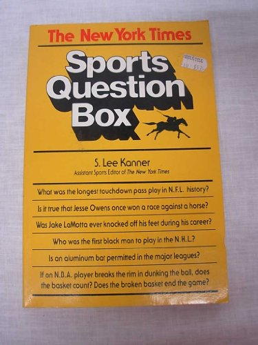 Imagen de stock para The New York Times Sports Question Box
