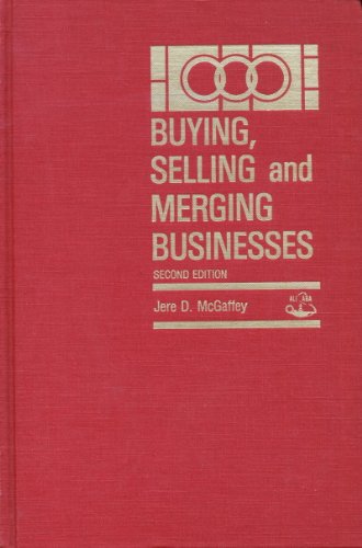 Beispielbild fr Buying Selling and Merging Businesses zum Verkauf von HPB-Red