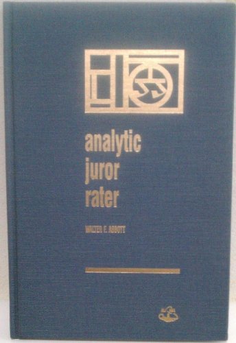 Beispielbild fr Analytic Juror Rater (B588) zum Verkauf von HPB-Red