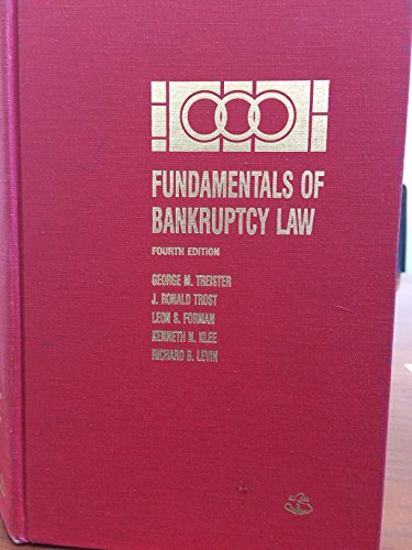 Stock image for Fundamentals of Bankruptcy Law for sale by Karl Theis
