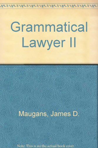 9780831807535: Grammatical Lawyer II