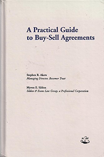 Imagen de archivo de A Practical Guide to Buy-Sell Agreements a la venta por -OnTimeBooks-