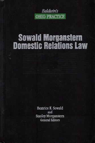 Stock image for Sowald Morganstern Domestic Relations Law for sale by Better World Books