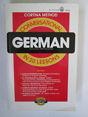 Imagen de archivo de German in 20 Lessons, Intended for Self-Study and for Use in Schools: With a Simplified System of Phonetic Pronunciation: Based on the Method of R. Di a la venta por ThriftBooks-Dallas