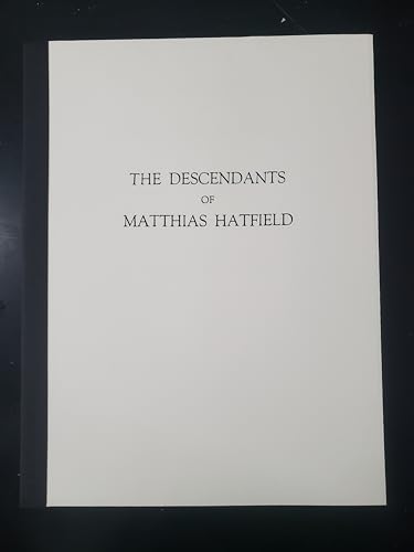 9780832890444: Descendants of Matthias Hatfield