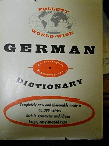 Imagen de archivo de Follett World Wide German Language Dictionary a la venta por Bingo Books 2