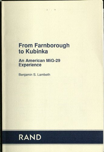 9780833011916: FROM FARNBOROUGH TO KUBINKA An American MiG-29 Experience