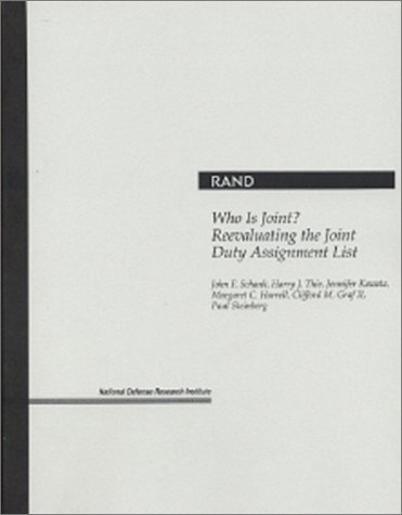 9780833023025: Who Is Joint?: Reevaluating the Joint Duty Assignment List