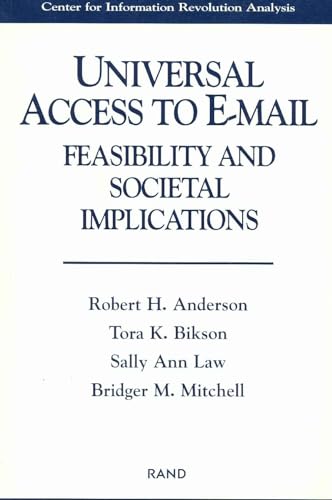 9780833023315: Universal Access to E-Mail: Feasibility and Societal Implications