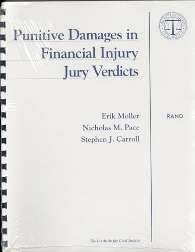 9780833025364: Punitive Damages in Financial Injury Jury Verdicts: Executive Summary