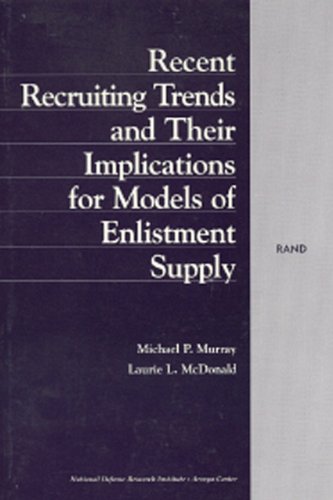 Stock image for Recent Recruiting Trends and Their Implications for Models of Enlistment Supply/Rand #MR-847 for sale by Revaluation Books