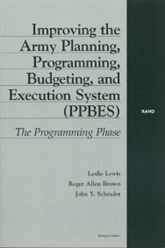 9780833026705: Improving the Army Planning, Programming, Budgeting, and Execution System (PPBES): The Planning Phase