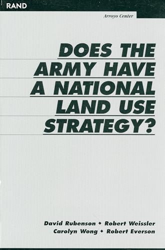 9780833027337: Does the Army Have a National Land Strategy?