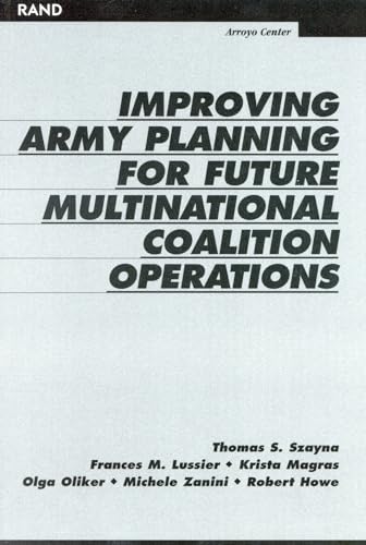 Beispielbild fr Improving Army Planning for Future Multinational Coalition Operations zum Verkauf von HPB-Emerald