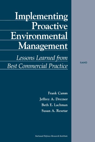 Stock image for Implementing Proactive Environmental Management: Lessons Learned from Best Commercial Practice (2001) for sale by Wonder Book