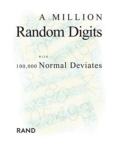 9780833030474: A Million Random Digits with 100,000 Normal Deviates