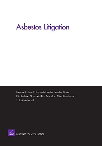 Stock image for Asbestos Litigation : Costs and Compensation for sale by Better World Books: West
