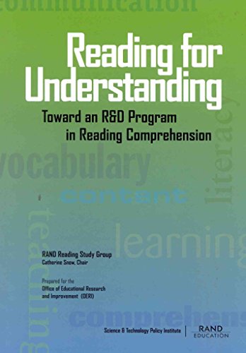 9780833031051: Reading for Understanding: Toward an R & D Program in Reading Comprehension: Toward an R and D Program in Reading Comprehension