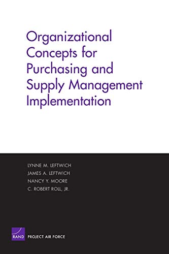 Beispielbild fr Organizational Concepts for Purchasing and SUpply Management Implemantation zum Verkauf von Wonder Book