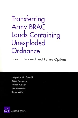 Beispielbild fr Transferring Army BRAC Lands Containing Unexploded Ordnance: Lessons Learned and Future Options zum Verkauf von Bookmonger.Ltd