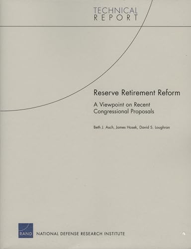 9780833036933: Reserve Retirement Reform: A Viewpoint on REcent Congressional Proposals