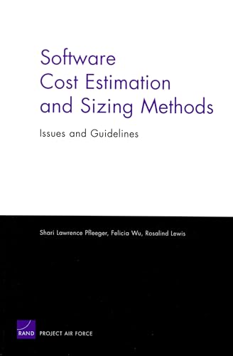 Stock image for Software Cost Estimation and Sizing Mathods, Issues, and Guidelines for sale by PBShop.store US