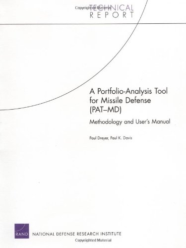 Portfolio-analysis Tool for Missile Defense (Pat-md): Methodology And User's Manual (9780833038012) by Dreyer, Paul; Davis, Paul K.