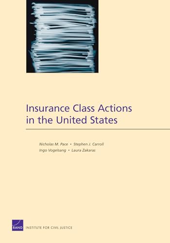 Stock image for Insurance Class Actions in the United States for sale by Better World Books