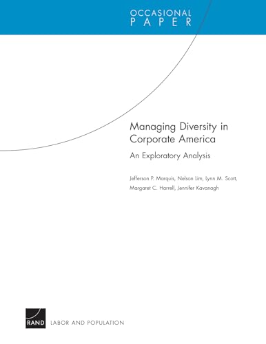 9780833043054: Managing Diversity in Corporate America: An Exploratory Analysis: An Exploratory Analysis (Occasional Paper) (Occasional Papers)