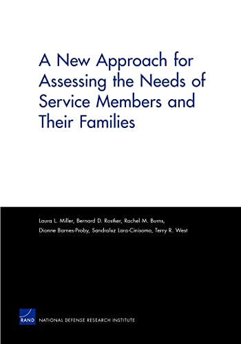 9780833058744: A New Approach for Assessing the Needs of Service Members and Their Families (Rand Corporation Monograph)