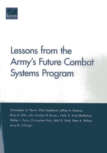 Imagen de archivo de Lessons from the Army's Future Combat Systems Program a la venta por Wonder Book