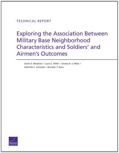 Beispielbild fr Exploring the Association Between Military Base Neighborhood Characteristics and Soldiers' and Airmen's Outcomes zum Verkauf von Revaluation Books