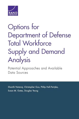 Stock image for Options for Department of Defense Total Workforce Supply and Demand Analysis: Potential Approaches and Available Data Sources for sale by Michael Lyons