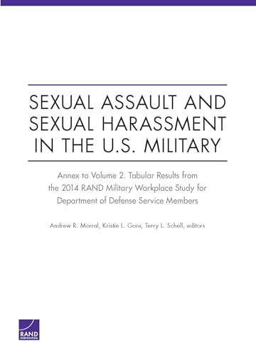 Stock image for Sexual Assault and Sexual Harassment in the U.s. Military: Annex to Volume 2: Tabular Results from the 2014 Rand Military Workplace Study for Department of Defense Service Members for sale by Revaluation Books