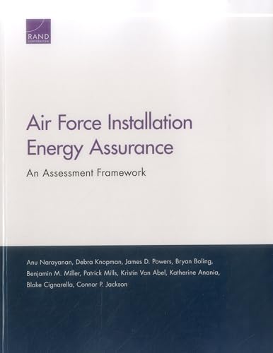 Beispielbild fr Air Force Installation Energy Assurance: An Assessment Framework zum Verkauf von Brook Bookstore