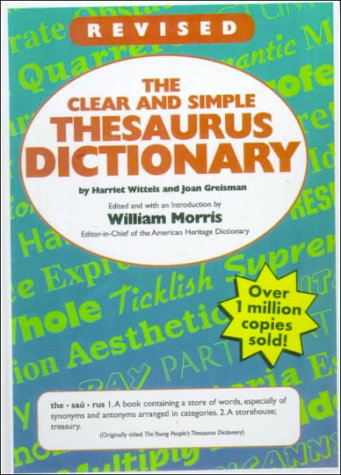 Beispielbild fr Clear and Simple Thesaurus Dictionary zum Verkauf von Wonder Book