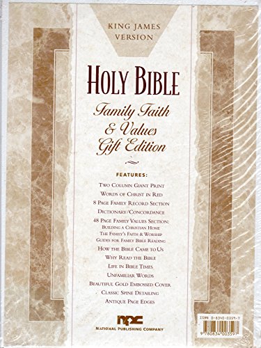 9780834003590: Family Faith and Values Bible