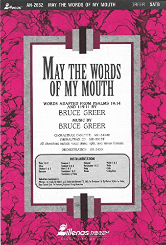 May the Words of My Mouth (9780834199729) by Bruce Greer