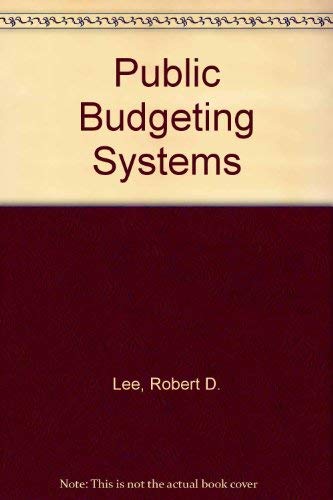 Beispielbild fr Public Budgeting Systems zum Verkauf von HPB-Red