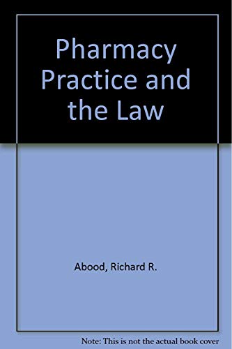 Beispielbild fr Pharmacy Practice and the Law zum Verkauf von Wonder Book