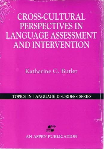 Imagen de archivo de Cross-Cultural Perspectives in Language Assessment and Intervention a la venta por Better World Books