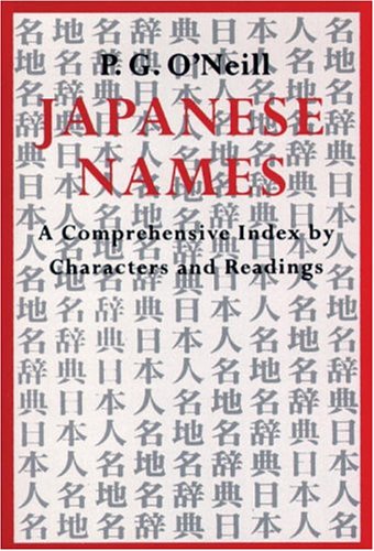 Beispielbild fr Japanese Names: Comprehensive Index By Characters and Readings zum Verkauf von Black Sheep Books