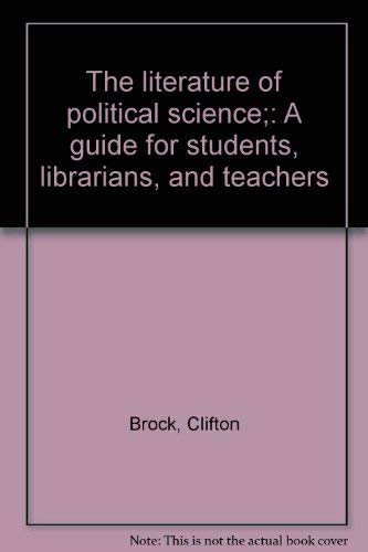 Stock image for The Literature of Political Science for sale by Better World Books