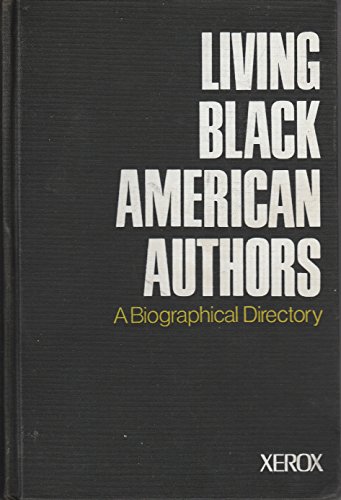 Imagen de archivo de Living Black American authors: A biographical directory a la venta por Hawking Books