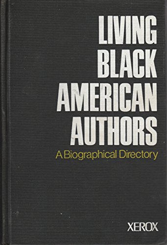 Stock image for Living Black American authors: A biographical directory for sale by Hawking Books