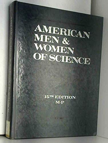 Beispielbild fr American Men & Women of Science: Physical and Biological Sciences, Volume V M-P zum Verkauf von Wonder Book