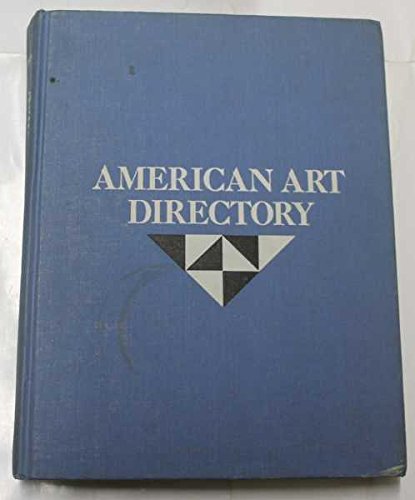 Stock image for American Art Directory 49th Edition for sale by ANARTIST