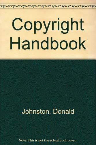 Beispielbild fr Copyright Handbook zum Verkauf von ThriftBooks-Dallas